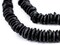 The Bead Chest Midnight Black Ashanti Glass Saucer Beads (10mm)
